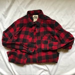 Red Buffalo Plaid Flannel Shirt